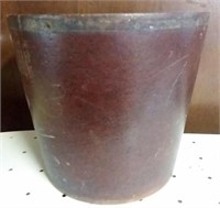 United Indurated Fibre Co wooden trash bucket