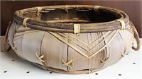 Handmade native American gathering basket