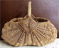 large handmade gathering basket