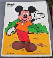 Wooden puzzle- Playskool- Mickey Mouse