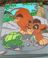 wooden puzzle- Mattel Lion King