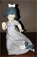 Lladro girl with puppy