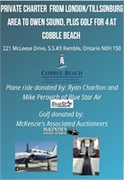 GOLF AND PRIVATE PLANE RIDE FOR 4 AT COBBLE BEACH