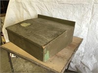 LARGE WOODEN PRIMITIVE LAP DESK - LIFT LID