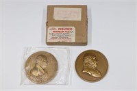 Vintage U.S. Mint Bronze Indian Peace Medals 1960'