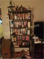 Metal shelf with all contents.