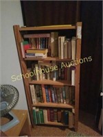 Wood book shelf and all books