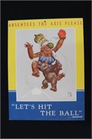 WWII Lawson Wood monkey propaganda poster 12” x 16