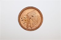 1939 World’s Fair “Lucky Indian” copper souvenir