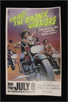 1982 “1990: the Bronx Warriors” window card movie