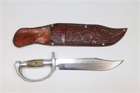 Mexican bowie knife with horn and aluminum sword s
