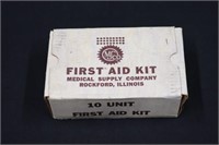 Vintage Greyhound Bus Lines first aid kit with con