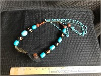 Beaded Necklace with Cameo