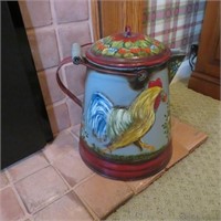 Large Painted Coffee Pot