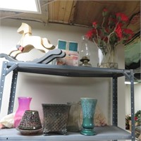 Vases & Décor  Top Two Shelves