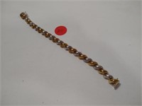 Sterling+Gold Overlay Braclet (7")