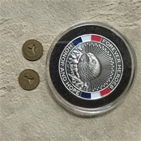 Flight 93 Coin & New York Transit Tokens