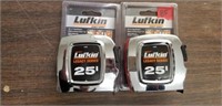 2 Lufkin 25' Legacy Series Tape Measures