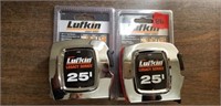 2 Lufkin 25' Legacy Series Tape Measures