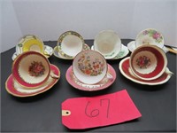 Aynsley and Royal Albert  cup/saucers