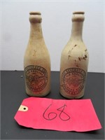 Sussex Beverage Co P &B ginger beer bottles