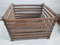 Vintage wood slat crate