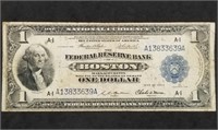 1918 $1 National Currency Green Eagle Note,