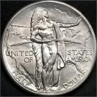 1926 Oregon Trail Comm. Silver Half Dollar BU Gem