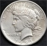 1921 US Peace Silver Dollar, Key date