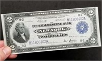 Rare Uncirculated 1918 $2 Battleship Bank Note