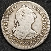 1780 Mexico 1 Real Spanish Silver Carlos III