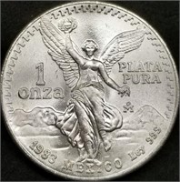 1983 Mexico 1oz .999 Silver Libertad BU