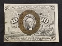 US Fractional Currency 10 Cents, 2nd Issue UNC