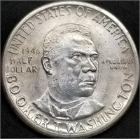 1946-D Booker T. Washington Comm. Half Dollar BU
