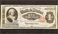 1891 $1 Silver Certificate, Martha Washington