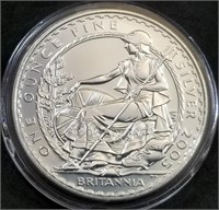 2005 Great Britain 1oz Silver Britannia BU