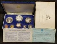 1973 Barbados Silver Proof Set in Presentation Box