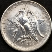 1934 Texas Centennial Comm. Silver Half Dollar
