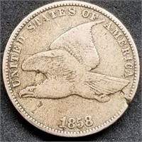 1858 Flying Eagle Cent Nice