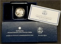 2001 Proof Silver American Buffalo Comm. Dollar