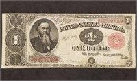 1891 $1 Treasury Note Stanton "One Dollar in Coin"