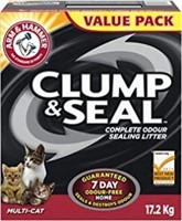 ARM & HAMMER Clump & Seal Cat Litter, Multi-Cat,