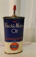 Gulf Electric-motor oil can