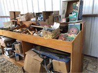 Wooden Shelf FULL of Parts