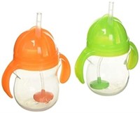 2-Pack Munchkin Click Lock Weighted Flexi-Straw