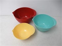 Good Cook 3-Piece Plastic Mixing Bowl Set