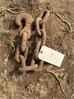 Tie down chain/log chain with one grab hook 2’