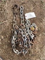 Tie down chain/log chain with one grab hook 18’