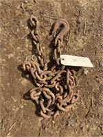 Tie down chain/log chain with one grab hook 7’