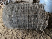 Used bundle of fixed knot cattle fencing